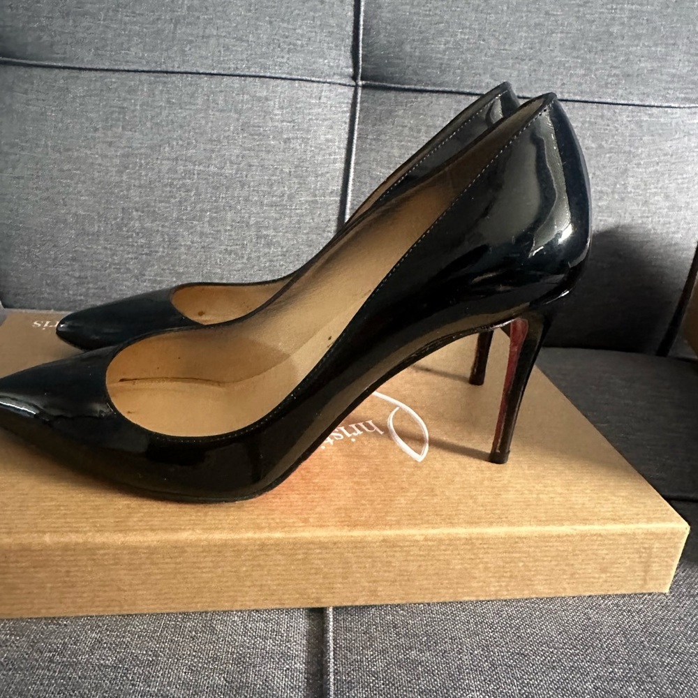 Christian Louboutin Black Patent Heels